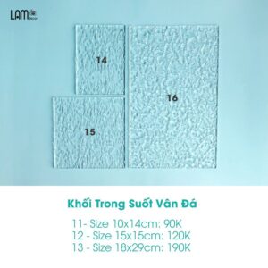 Khối trong suốt acrylic vân nước, vân sọc để chụp ảnh sản phẩm